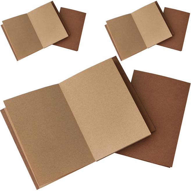 하늬통상 드로잉북 크라프트지 100g 126p, B5, 6개