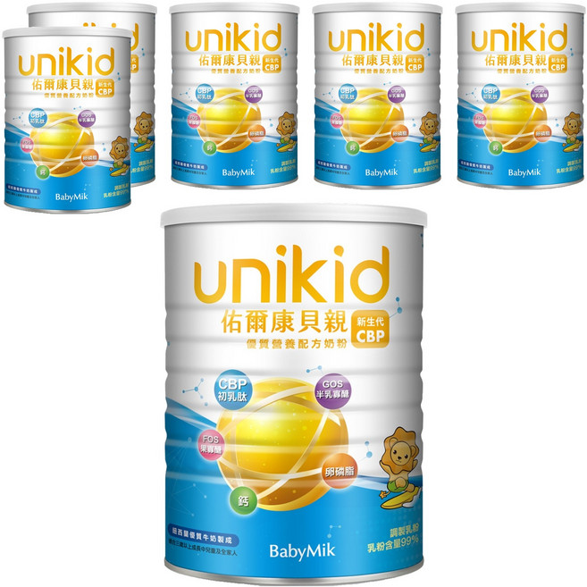 BabyMik 佑爾康貝親 新生代CBP優質營養配方, 1.6kg, 6罐