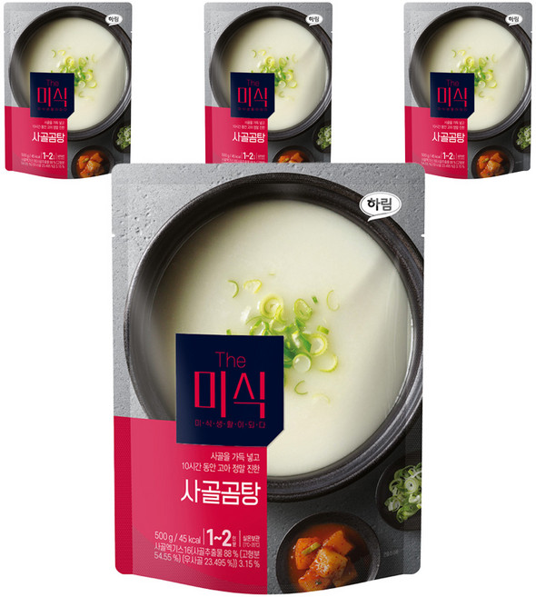 더미식 사골곰탕, 500g, 4개
