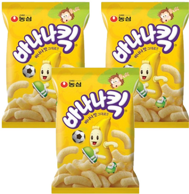 바나나킥, 75g, 3개