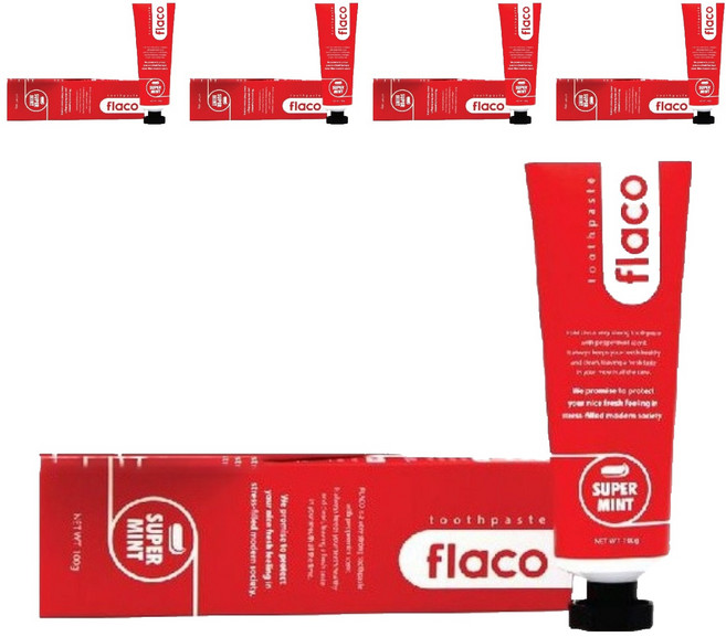 플라코 오리지널 치약, 100g, 5개