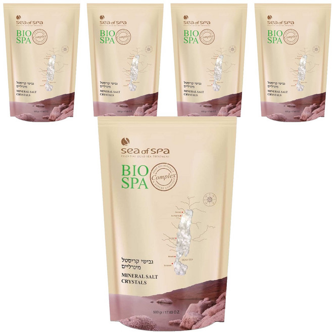 sea of spa 全天然死海礦物鹽, 500g, 5包