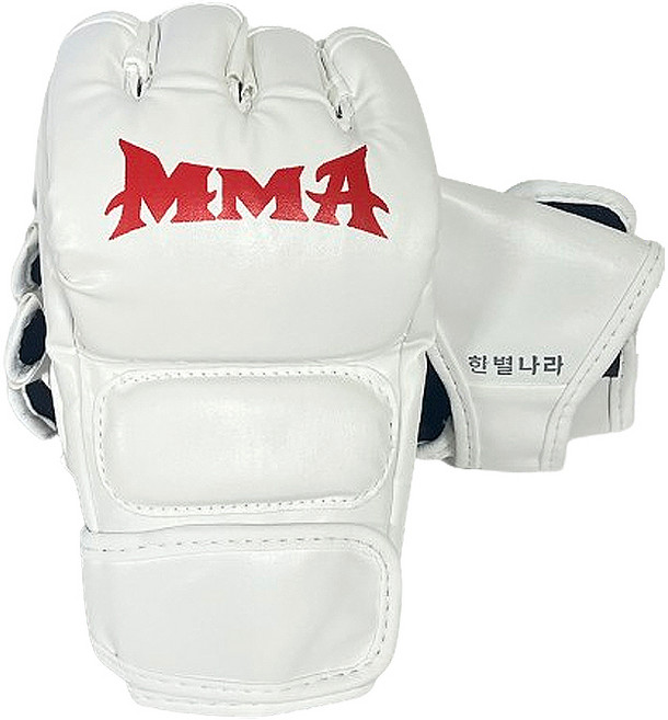 한별나라 주짓수 복싱 파이터 트레이닝 스파링 글러브, MMA 화이트, 1개