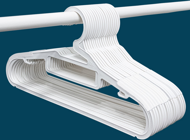 아임홈리빙 라인 논슬립 옷걸이, 화이트, 50개