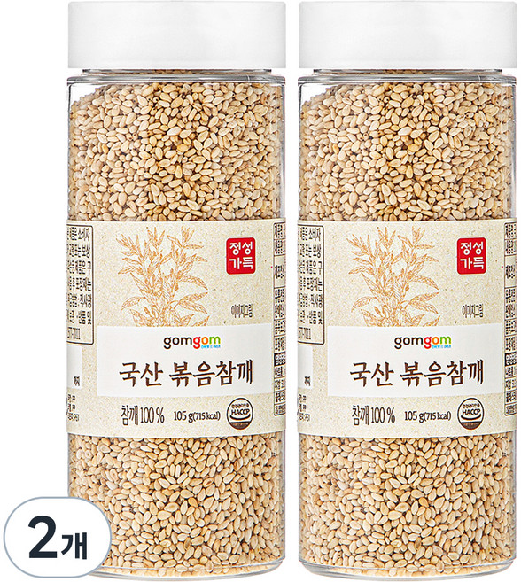 곰곰 국산 볶음 참깨, 105g, 2개