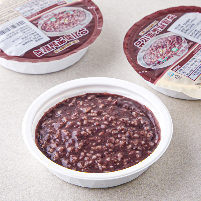 섬죽 유기농 인증 옛날팥죽 (냉장), 180g, 3개