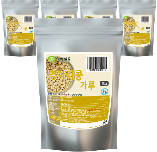 장명식품 병아리콩 볶음가루, 5개, 1kg