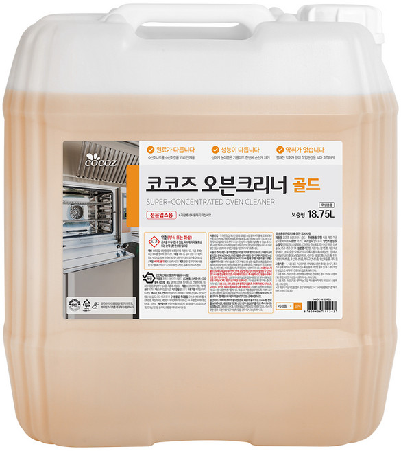코코즈 오븐크리너 골드, 18.75L, 1개