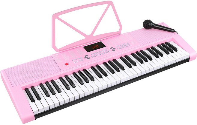 레브악기 포터블 전자 디지털피아노, RK110, PINK, 1개
