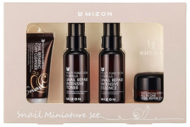 미즈온 스네일 리페어 라인 미니어쳐 여행용 4종 세트, 1세트 - 쿠팡