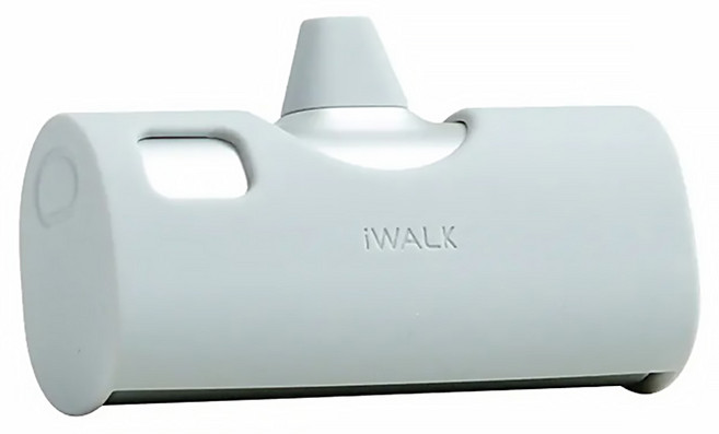 Iwalk Battery Twins雙頭口袋電源 20W 4900mAh Type-C/Lightning 83 x 35 x 48mm 117g, LPX001, 銀色