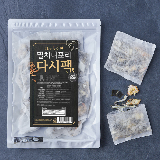 The푸짐한 국내산 멸치디포리 다시팩, 15g, 10개입, 1개