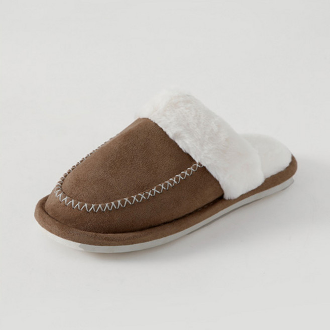 착한구두 여성용 코젤 퍼 안감 방한 슬리퍼 WTSDR4d403