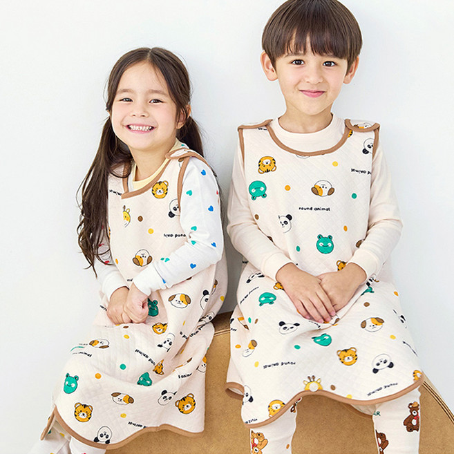 메이키즈 유아동 주니어 동글애니멀 수면조끼
