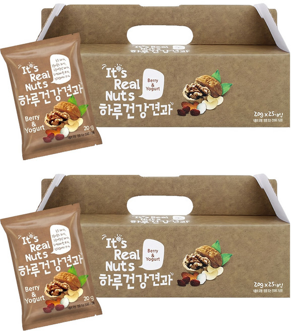 하루건강견과 베리앤요거트, 500g, 2개