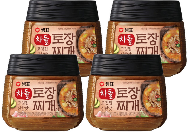 샘표 차돌 토장 찌개양념, 450g, 4개