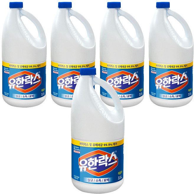 유한락스 레귤러, 3.5L, 5개