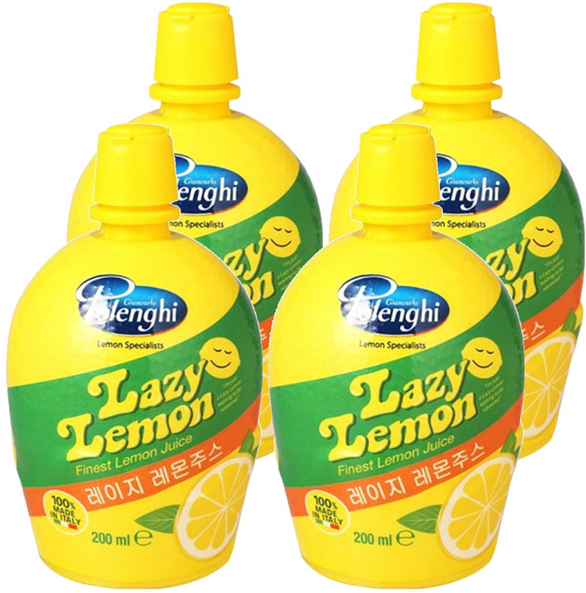 레이지레몬 주스, 200ml, 4개