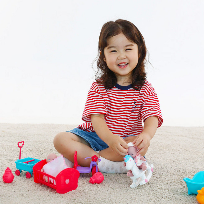 캐스비 리틀 아기인형 돌보기 세트, 1개