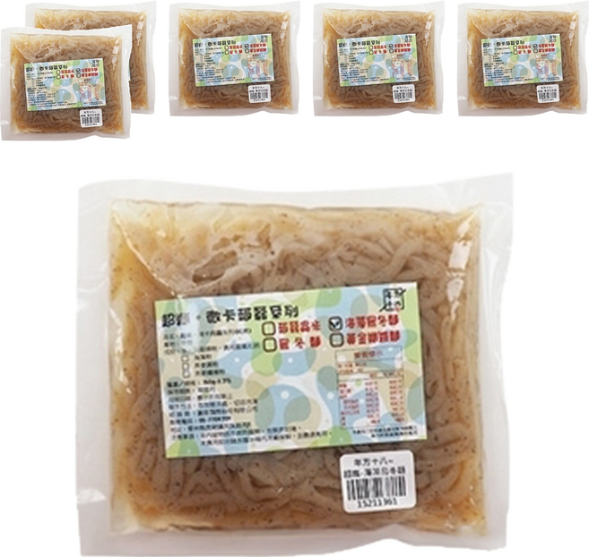 年方十八 微卡即食蒟蒻海藻烏龍麵, 6個, 150g