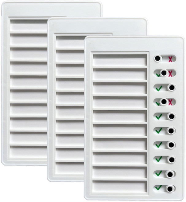 마다꾸미 일일 체크리스트 플래너 습관 보드판, 무지, 3개