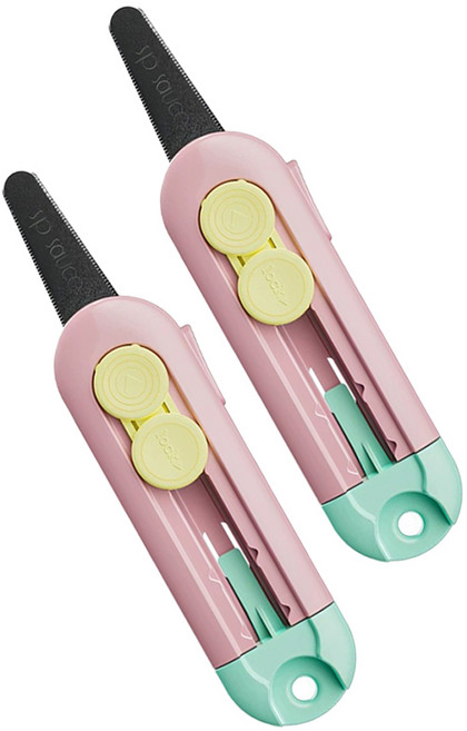 마다꾸미 다용도 안전 커터칼, 핑크, 2개