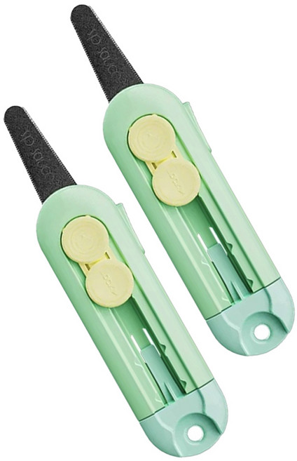 마다꾸미 다용도 안전 커터칼, 그린, 2개