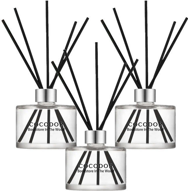 COCODOR 珂珂朵爾 Reed Diffuser 經典擴香瓶 擴香瓶 + 擴香棒5支, 森林書店, 200ml, 3組