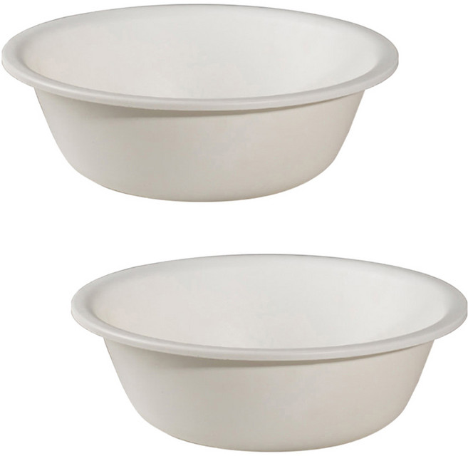 모나코올리브 라파스텔 라운드 대야 중형, 화이트, 2개