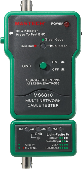 MASTECH 邁世 多功能網絡線測試儀 MS6810, 1個