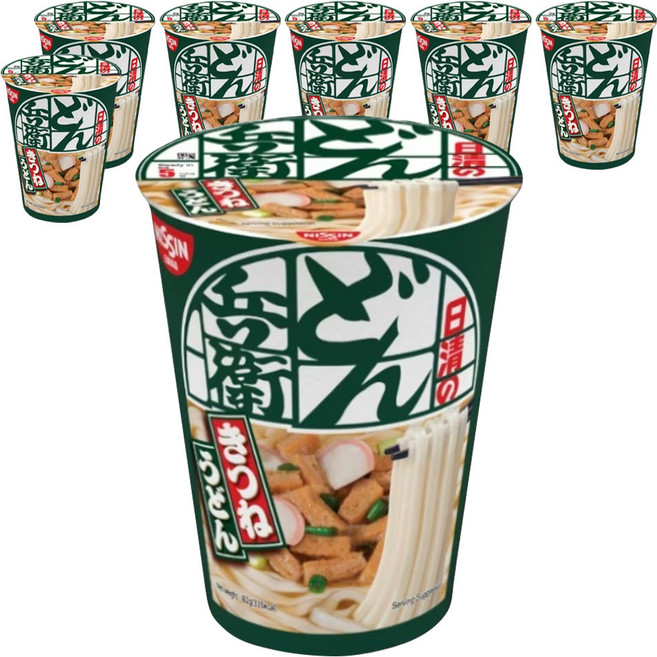 NISSIN 日清 Donbei 狐狸油揚烏龍麵 82g, 7個