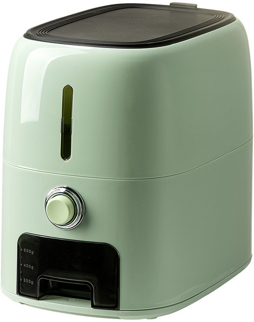 PINMOO 品沐 復古密封式儲米桶, 1個, 綠色