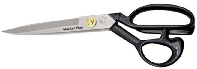 마켓플랜 리벳 프리미엄 재단 가위 8호, 실버, 1개