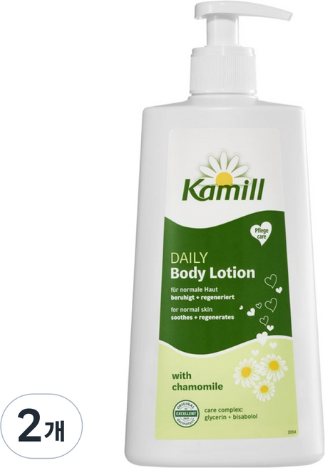 카밀 데일리 바디로션 데일리 캐모마일향, 2개, 500ml