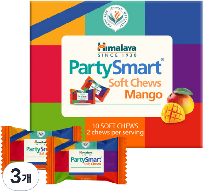 파티스마트 소프트 츄스 망고 10개입, 30.5g, 3개
