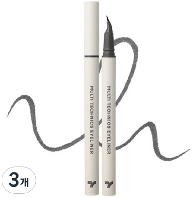 TONYMOLY I-TONE 多功能眼線筆 0.6g, 3個, 03灰黑色