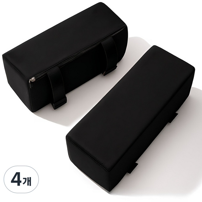 다온셀렉트 메모리폼 높은 팔걸이 쿠션 10cm, 블랙, 4개