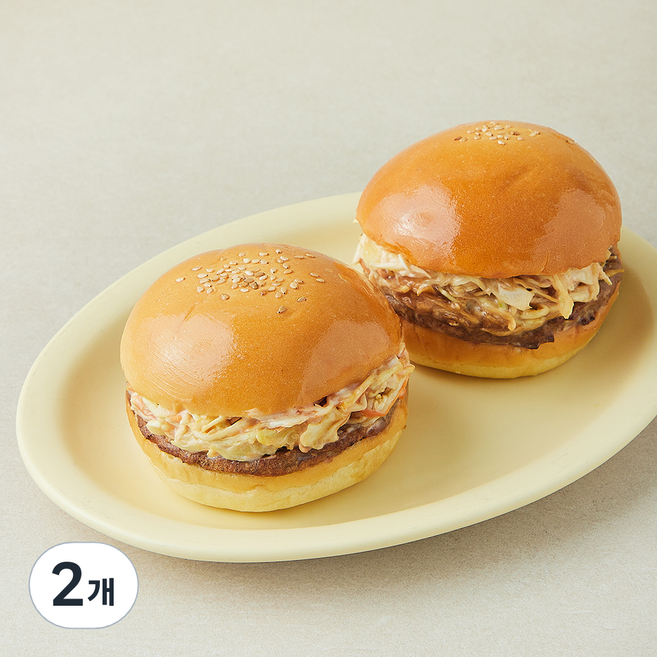 프레시오늘 신선냉장 오리지널 군대리아 버거 2개입, 480g, 2개