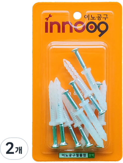 이노공구 콘크리트 칼블럭 나사못 일체형 NIT-606 10p, 2개