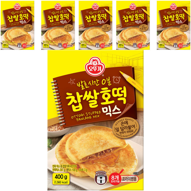 오뚜기 찹쌀호떡 믹스, 400g, 6개