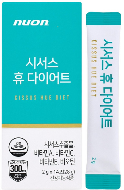 NUON 시서스 휴 다이어트 보조제 14p, 28g, 1개