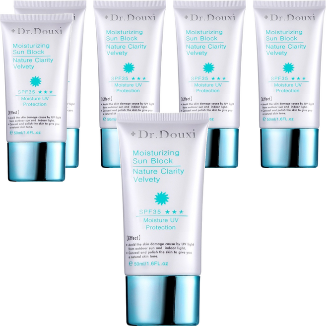 Dr.Douxi 朵璽 水漾美肌潤色隔離霜 SPF35 50ml 自然潤色 隔離紫外線 持久保濕, 6條