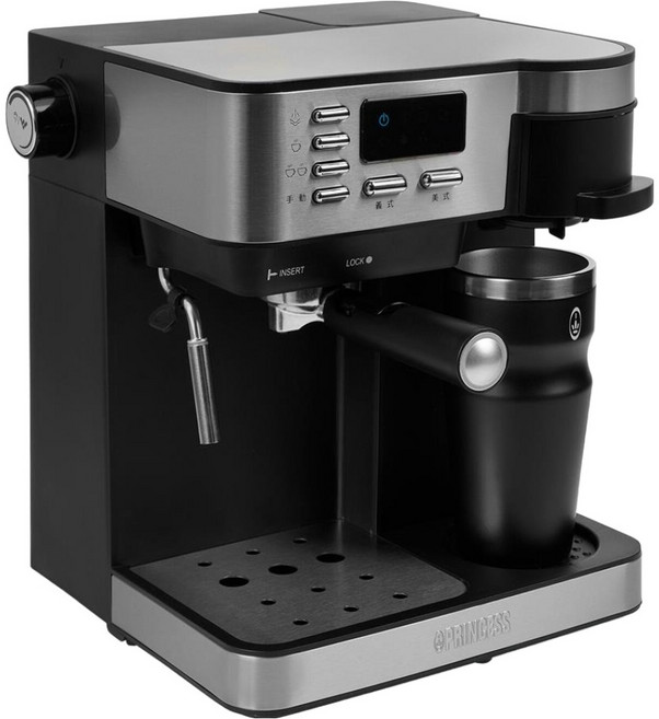 PRINCESS 荷蘭公主 典藏半自動義美式咖啡機 28.2 x 29.4 x 32.8cm 3.85kg, 249409, 黑色
