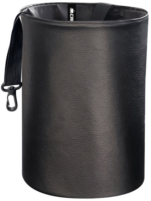 카템 차량용 접이식 방수 휴지통, 블랙, 1개