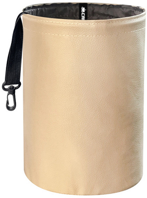 카템 차량용 접이식 방수 휴지통, 베이지, 1개