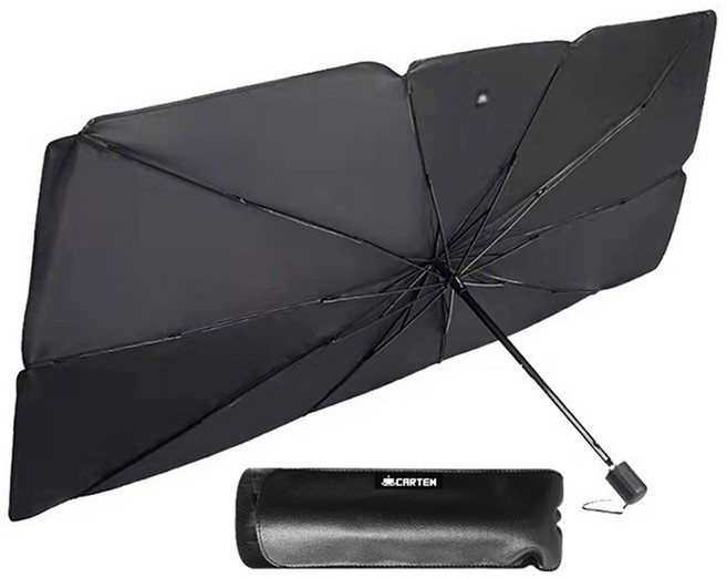 카템 우산형 햇빛 가리개, 티타늄 실버, 1개