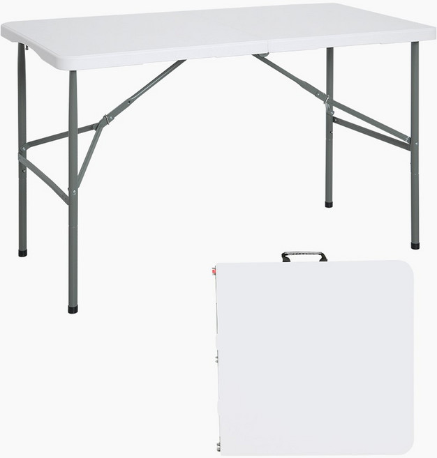 코멧 아웃도어 브로몰딩 접이식 테이블 1200, 화이트