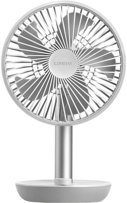 루메나 무선 탁상용선풍기, FAN STAND 3Z, 스틸 그레이