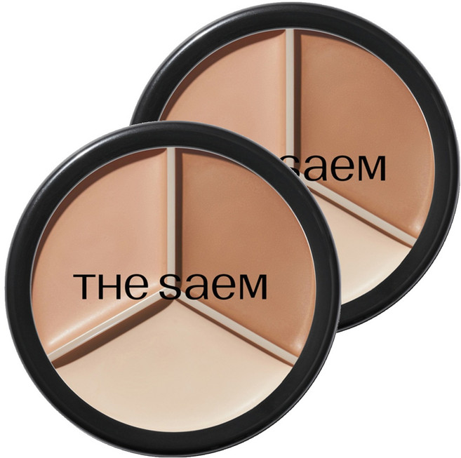 더샘 커버 퍼펙션 트리플 팟 컨실러 13.1g, 2개, 컨투어 베이지