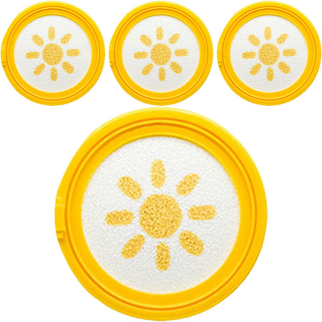 엘로엘 팡팡 옐로우 선쿠션 플러스 리필 SPF50+PA++++, 15g, 4개